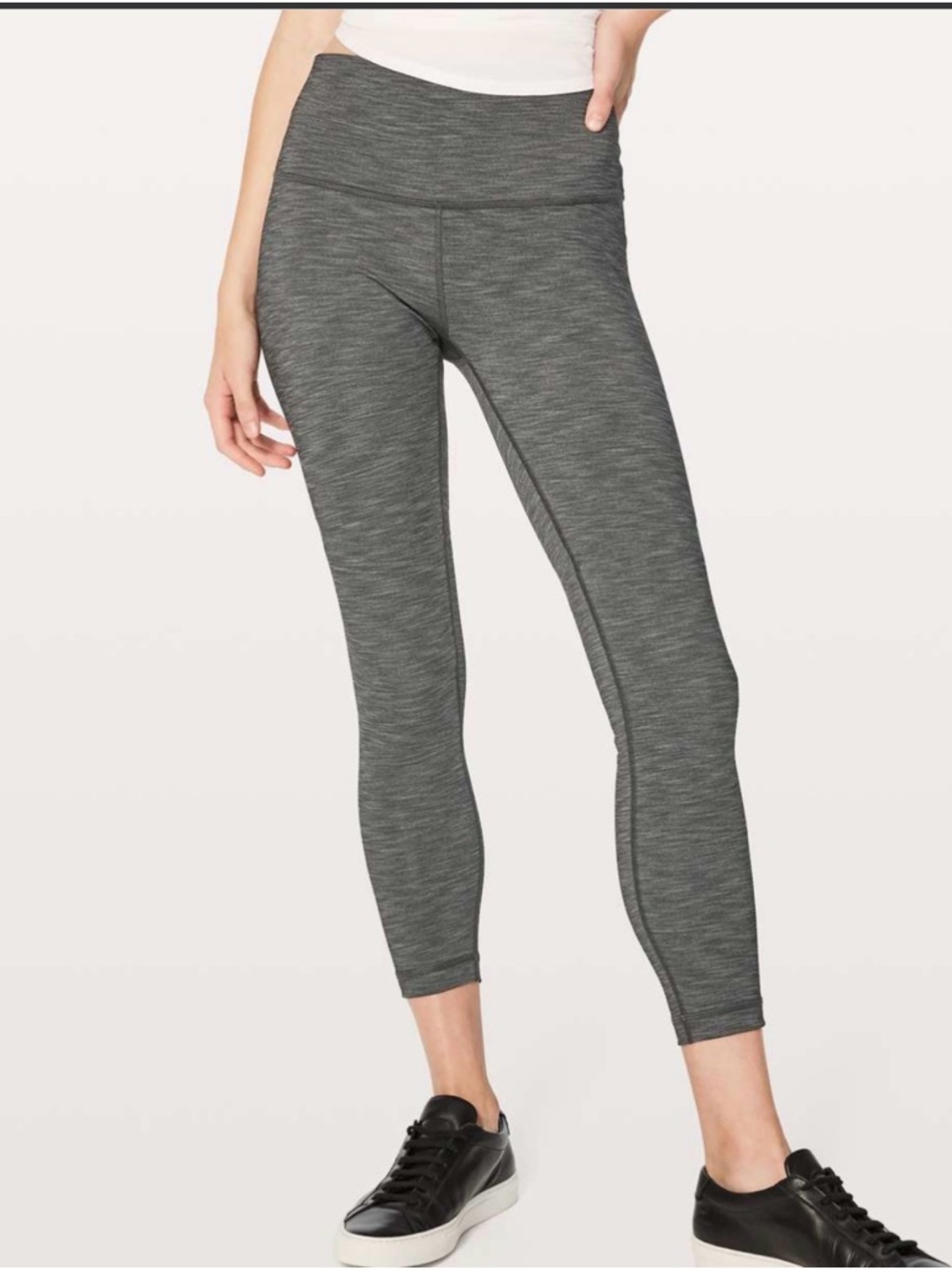 lululemon athletica wunder under Heathered black High-Rise Leggings